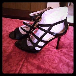 black dress sandals